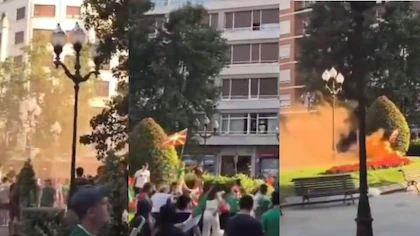 Incidentes en el País Vasco durante la final del Mundial: quemaron banderas de España e intentaron boicotear pantallas gigantes